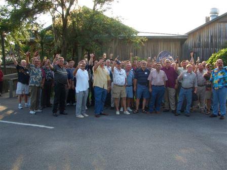 2005 RAYunion photo of toast to J. McGowan, ENGINEER.