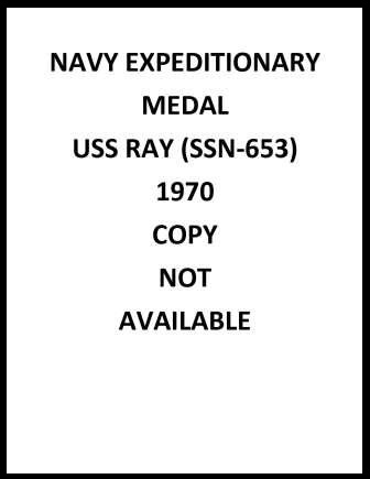 Navy Expeditionary Medal 1970