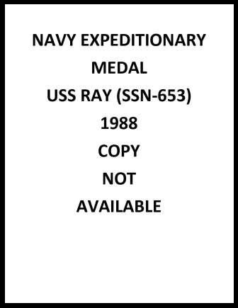 Navy Expeditionary Medal 1988